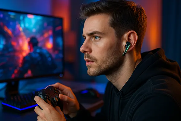 Biometric gaming earbuds
